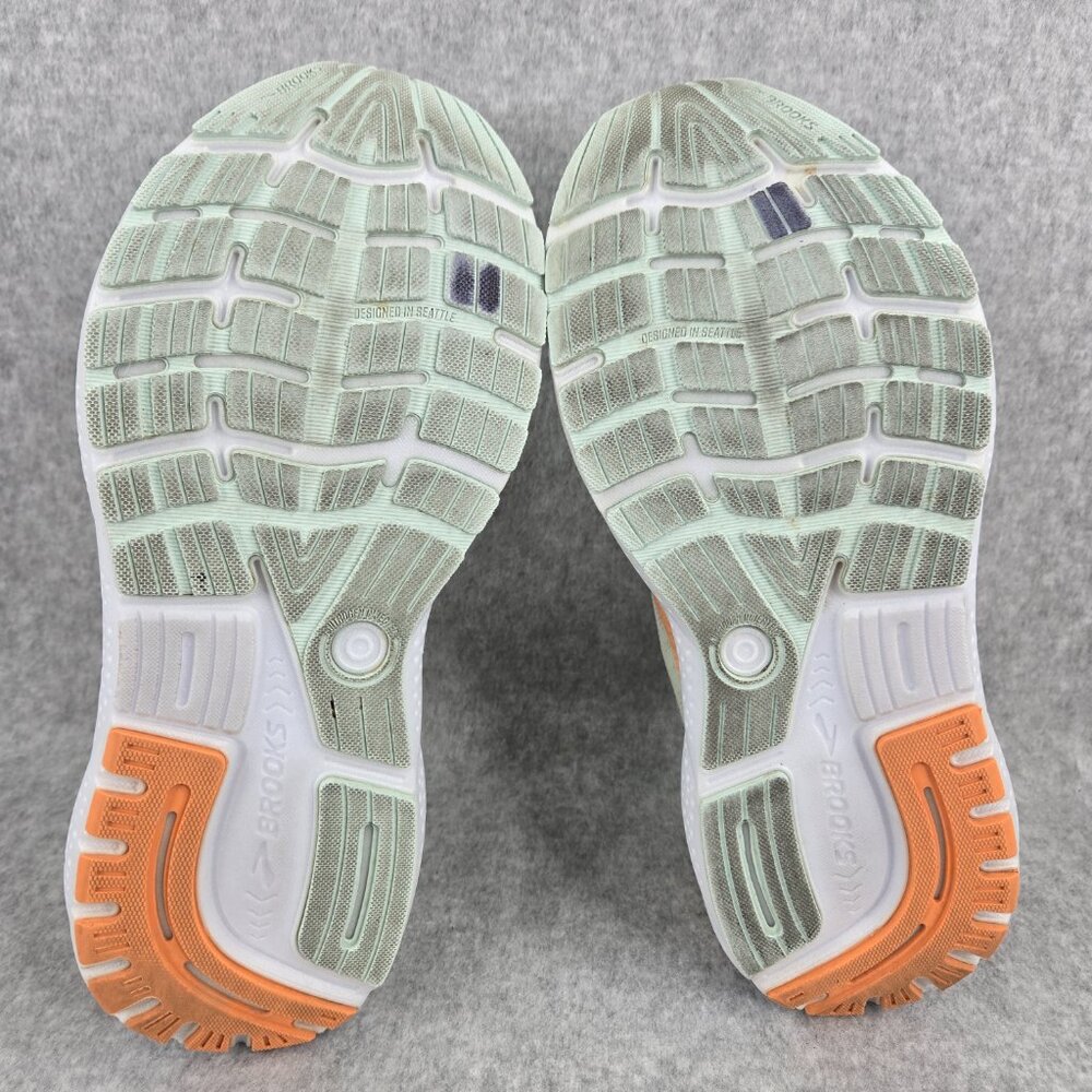 Brooks Ghost 16 Womens 9.5 B Running Shoes Sneakers Skylight Coconut Sunset - Picture 10 of 12